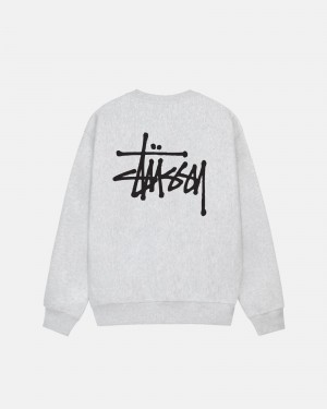 Ash Heather Stüssy Basic Stüssy Crew | XPOS1-7452