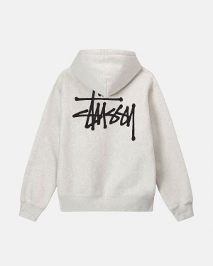 Ash Heather Stüssy Basic Stussy Hoodie | DEJO-07529