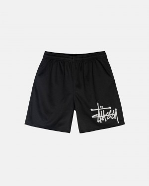 Black Stüssy Big Basic Mesh Short | WUKV2-3574