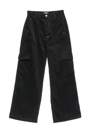 Black Stüssy Cord Carpenter Pant | RMWGBO-063