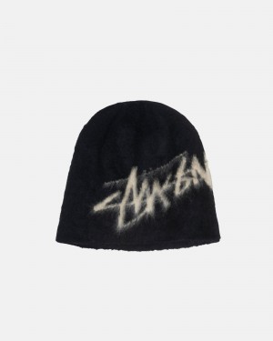 Black Stüssy Skullcap Brushed Out Stock | UYAO-71863