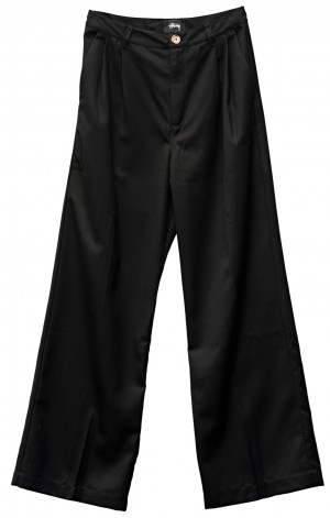 Black Stüssy Volume Pleated Pant | RFNZGU-531