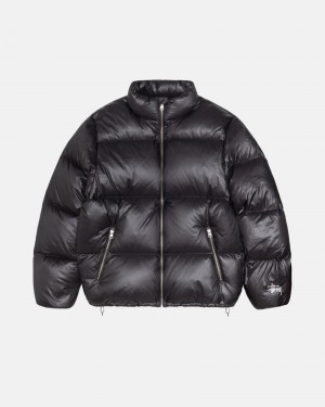 Charcoal Stüssy Down Puffer Parachute Ripstop | VOSL3-1782