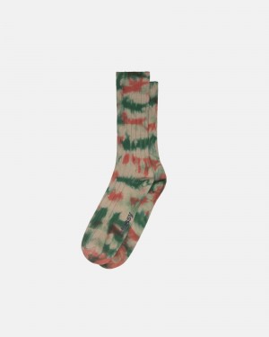 Clay Forest Stüssy Multi Dyed Ribbed Socks | YWBK-70918