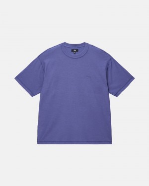 Deep Cobalt Stüssy Lazy Tee | FYGW3-8169