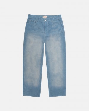 Denim Blue Stüssy Big Ol' Jean Faded Corduroy | MAYD-96305