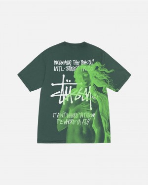 Forest Stüssy Ist Venus Pigment Dyed Tee | YKWR-82506