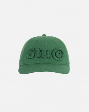 Green Stüssy Low Pro Copyright Applique Strapback | YGNK2-0476