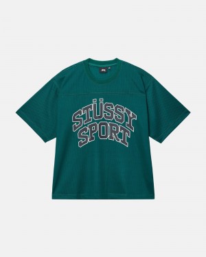 Green Stüssy Sport Mesh Football Jersey | FCGH3-4672