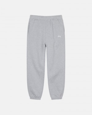 Grey Heather Stüssy Stock Logo Sweatpant | OUAC0-7945