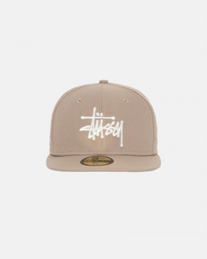 Khaki Stüssy New Era 59Fifty Authentic | OWHP8-1423