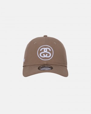 Khaki Stüssy SS Link 9Twenty Cap | FJTK7-3961