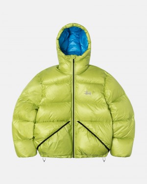 Lime Stüssy Down Parka Micro Ripstop | EWUB-42851