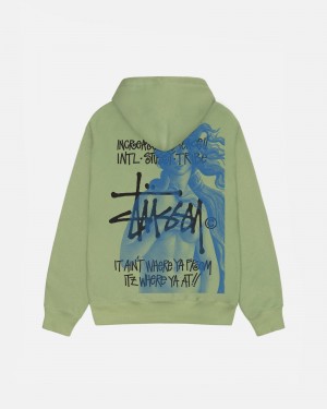 Moss Stüssy Ist Venus Zip Hoodie | VTDR1-7206