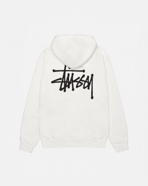 Natural Stüssy Basic Stussy Hoodie Pigment Dyed | RIKO9-4071