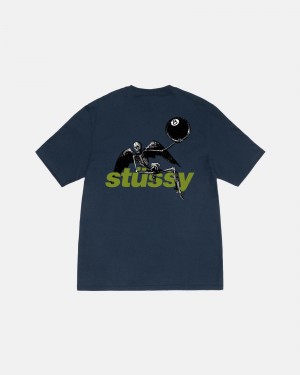 Navy Stüssy Apocalypse Tee | IBRN-59047