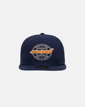 Navy Stüssy New Era 59Fifty Airplane | PUWH5-8743