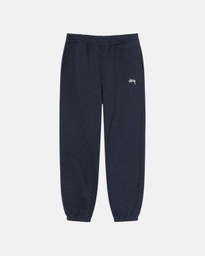 Navy Stüssy Stock Logo Sweatpant | EGJB6-2843