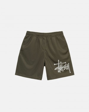 Olive Stüssy Big Basic Mesh Short | BEMI7-1508