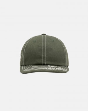 Olive Stüssy Low Pro Basic Stitch Strapback | HMQB1-9463