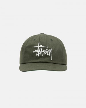 Olive Stüssy Mid-Depth Basic Strapback | FYOB5-3068