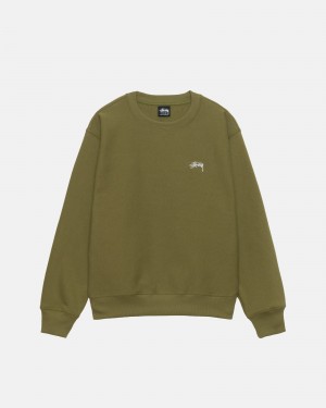 Olive Stüssy Stock Logo Crew | EKLA8-3907