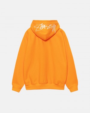 Tangerine Stüssy Back Hoodie Applique Hoodie | LDPX9-4568