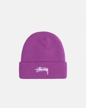 Violet Stüssy Cuff Beanie Stock | VUFZ4-2390