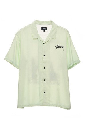 Washed Green Stüssy How We'Re Living Ss Shirt | QVICRP-028