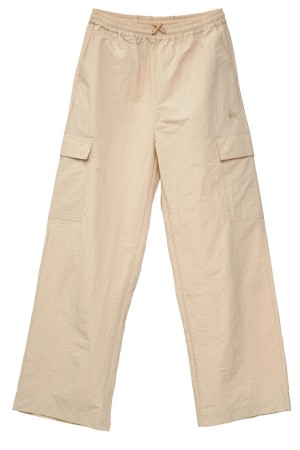 White Sand Stüssy Nylon Cargo Pant | FZKLGV-261