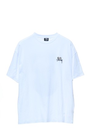 White Stüssy Angel Relaxed Tee | MDNRHT-862