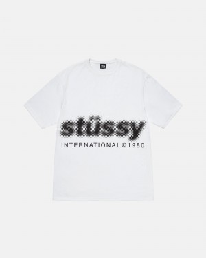 White Stüssy Blur Tee | UNYR2-1604