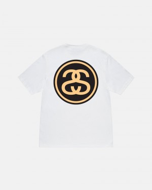 White Stüssy SS-Link Tee | DMQN9-2153