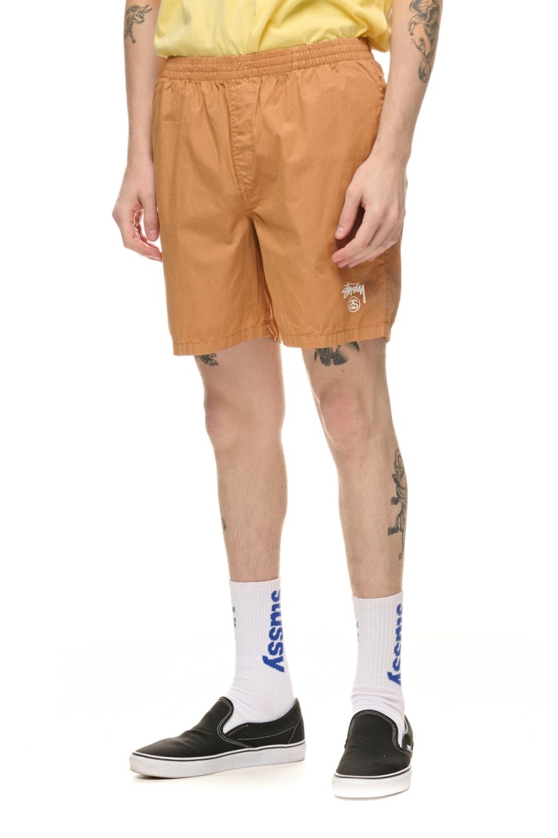 Almond Stüssy Basic Stock Beachshort | DFLOBA-895