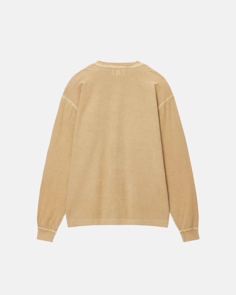 Amber Gold Stüssy Lazy LS Tee | COKZ7-1249