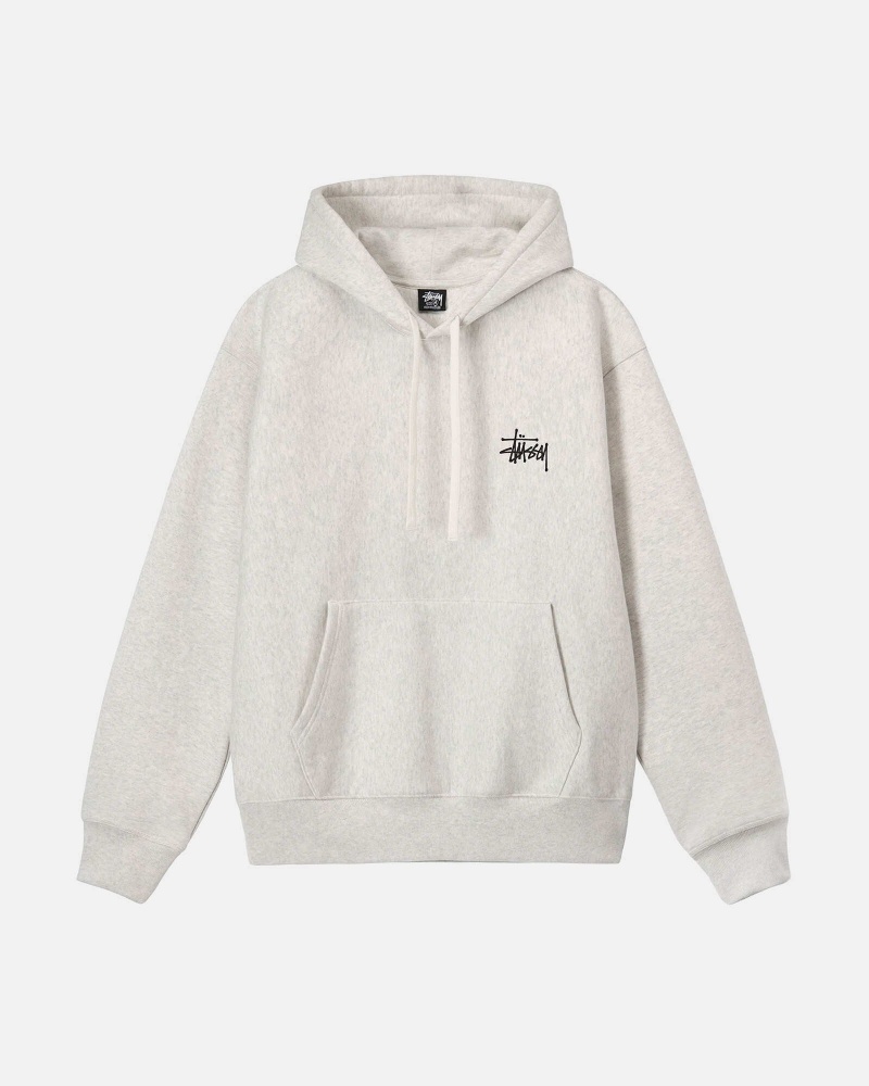 Ash Heather Stüssy Basic Stussy Hoodie | DEJO-07529