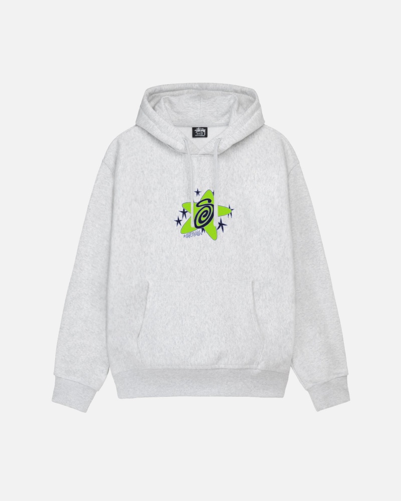 Ash Heather Stüssy Galaxy Hoodie | AVNK-83642