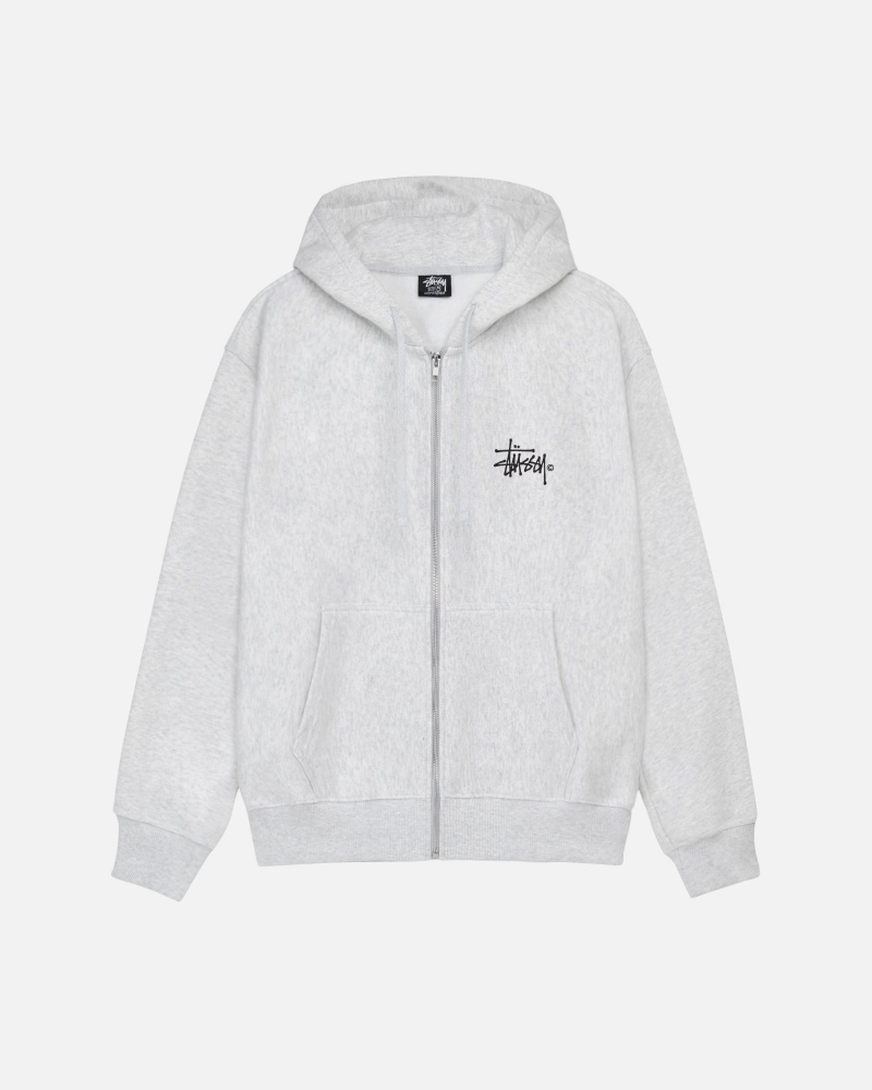 Ash Heather Stüssy Ist Venus Zip Hoodie | CNPL6-9235