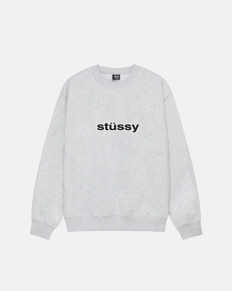 Ash Heather Stüssy SS-Link Crew | PFAH4-5239