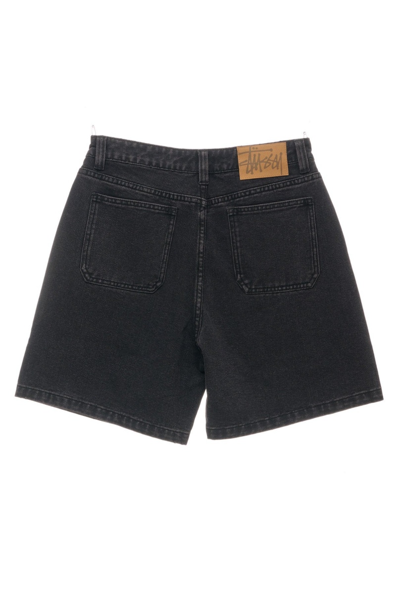 Black Denim Stüssy Stussy Short | QAEBNC-859