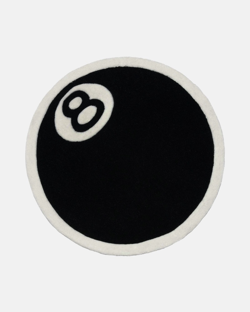 Black Stüssy 8-Ball Rug | TWZN3-2578