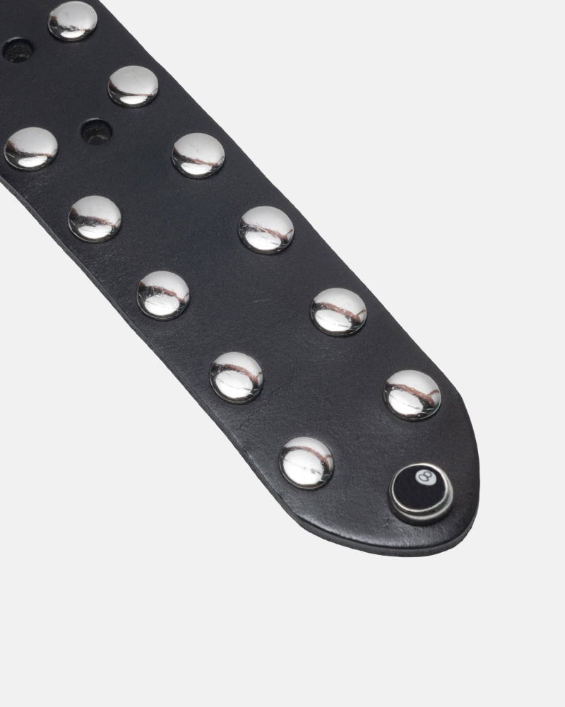 Black Stüssy 8 Ball Studded Belt | TXNL-79652