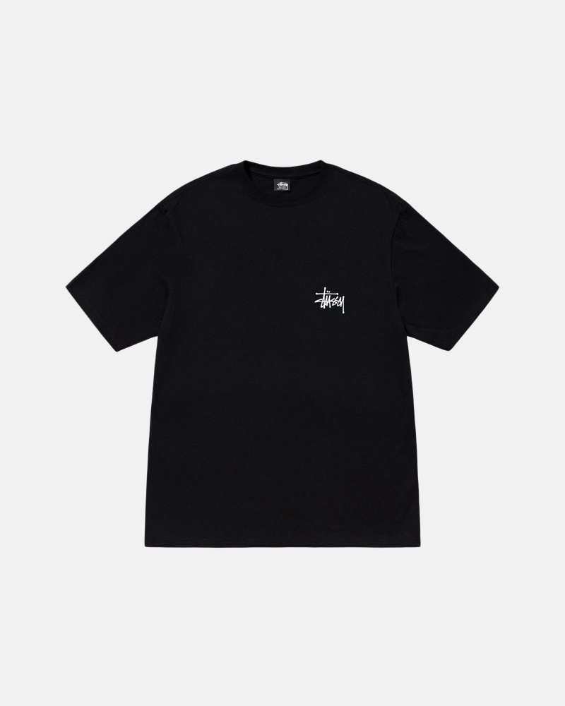 Black Stüssy Basic Stussy Tee | BLMA6-4932