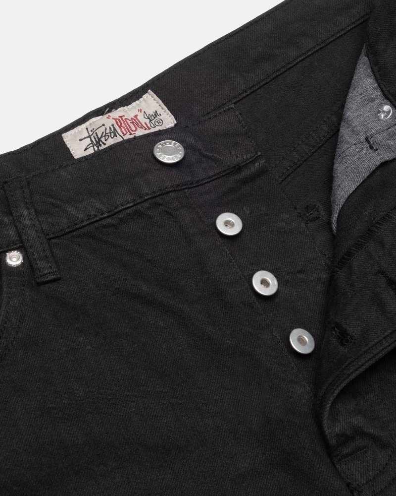 Black Stüssy Big Ol' Jean Overdyed | IUKA0-5372