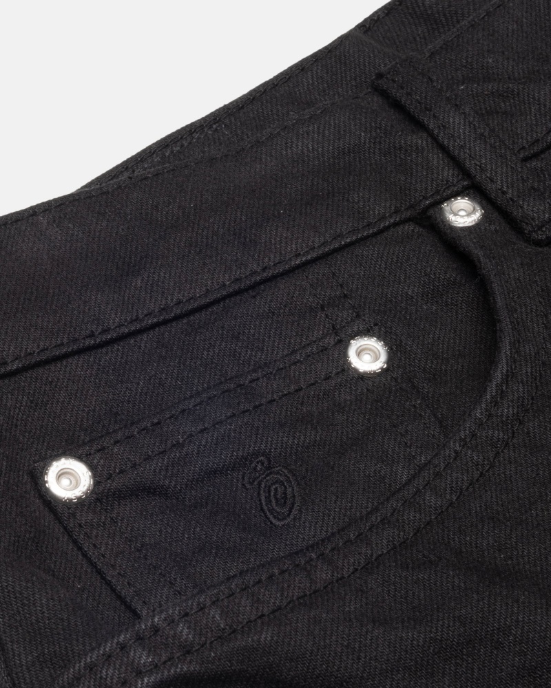 Black Stüssy Big Ol' Jean Overdyed | IUKA0-5372