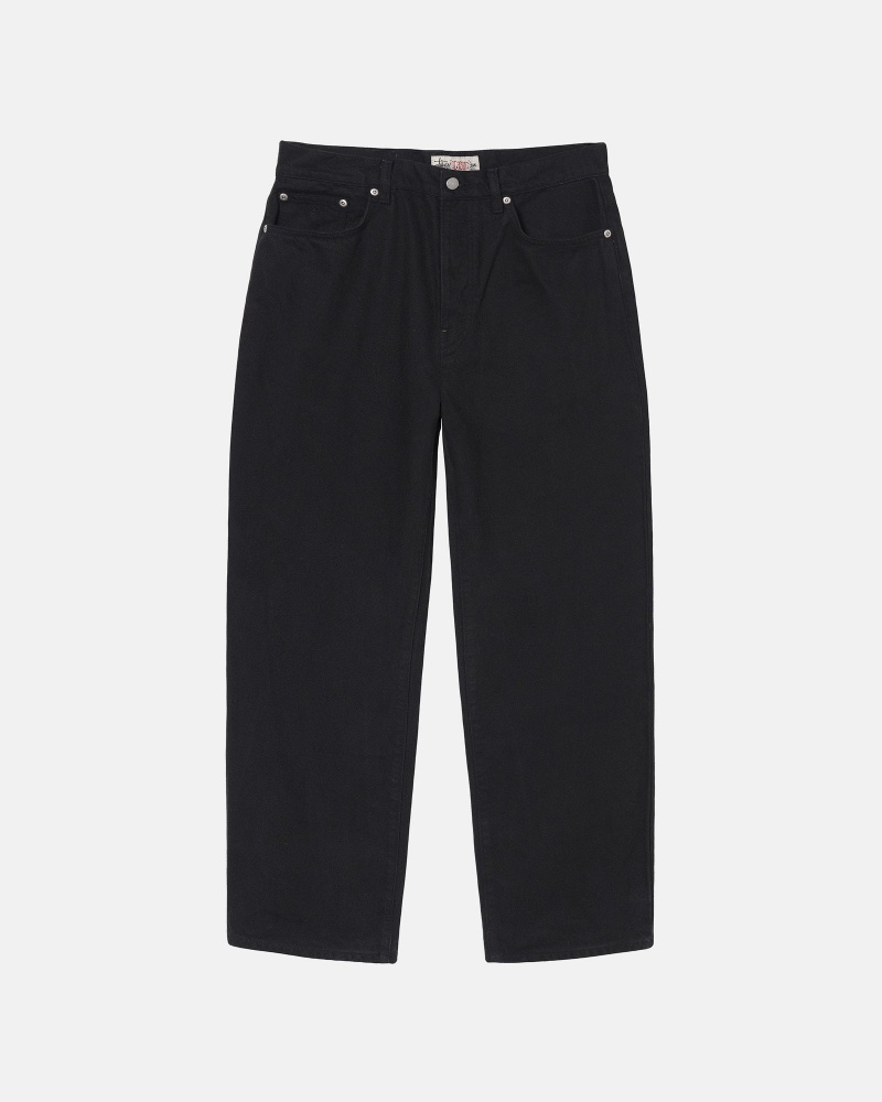 Black Stüssy Big Ol\' Jean Overdyed | IUKA0-5372