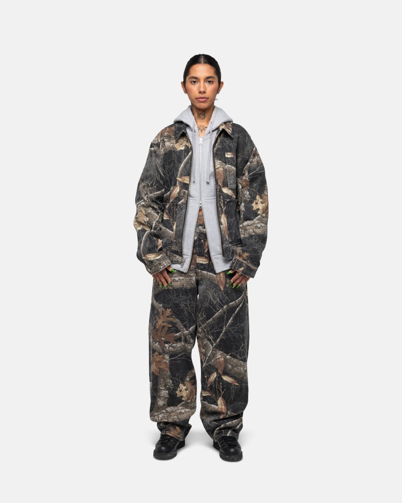 Black Stüssy Big Ol' Jean Realtree Edge | FIAL-63548