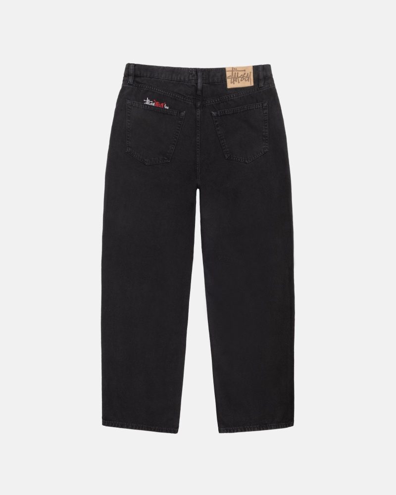 Black Stüssy Big Ol' Jean Washed Canvas | DIUS8-7132