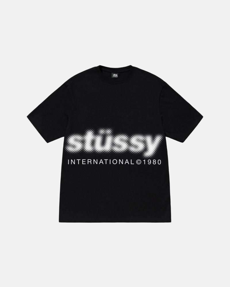 Black Stüssy Blur Tee | GVZQ9-3082