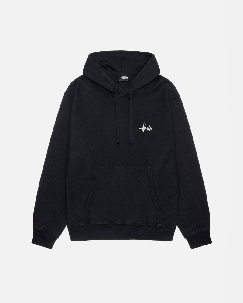 Black Stüssy Built Tough Hoodie Pigment Dyed | GUZS-20571